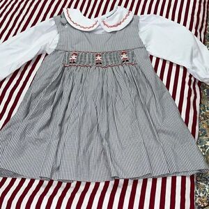 Smocked ragedy Ann dress toddler sz 3t